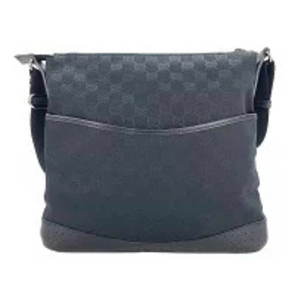 Gucci GG Canvas Shoulder Bag Black